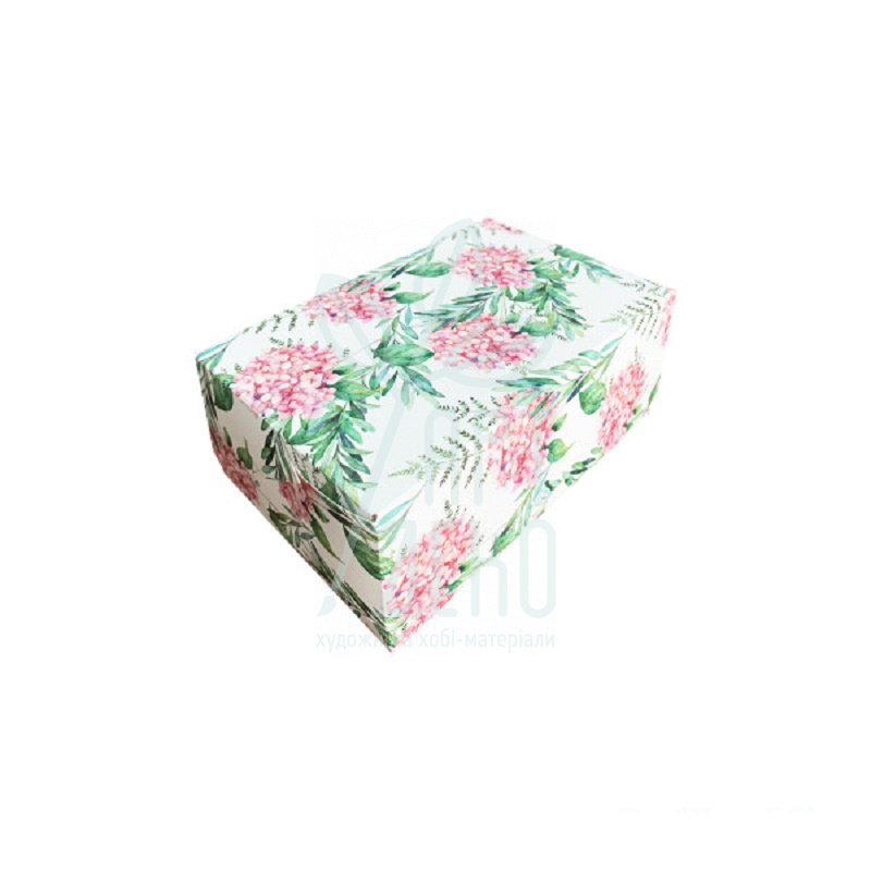 Коробка подарункова "Гортензія", 18х12х8 см, Україна