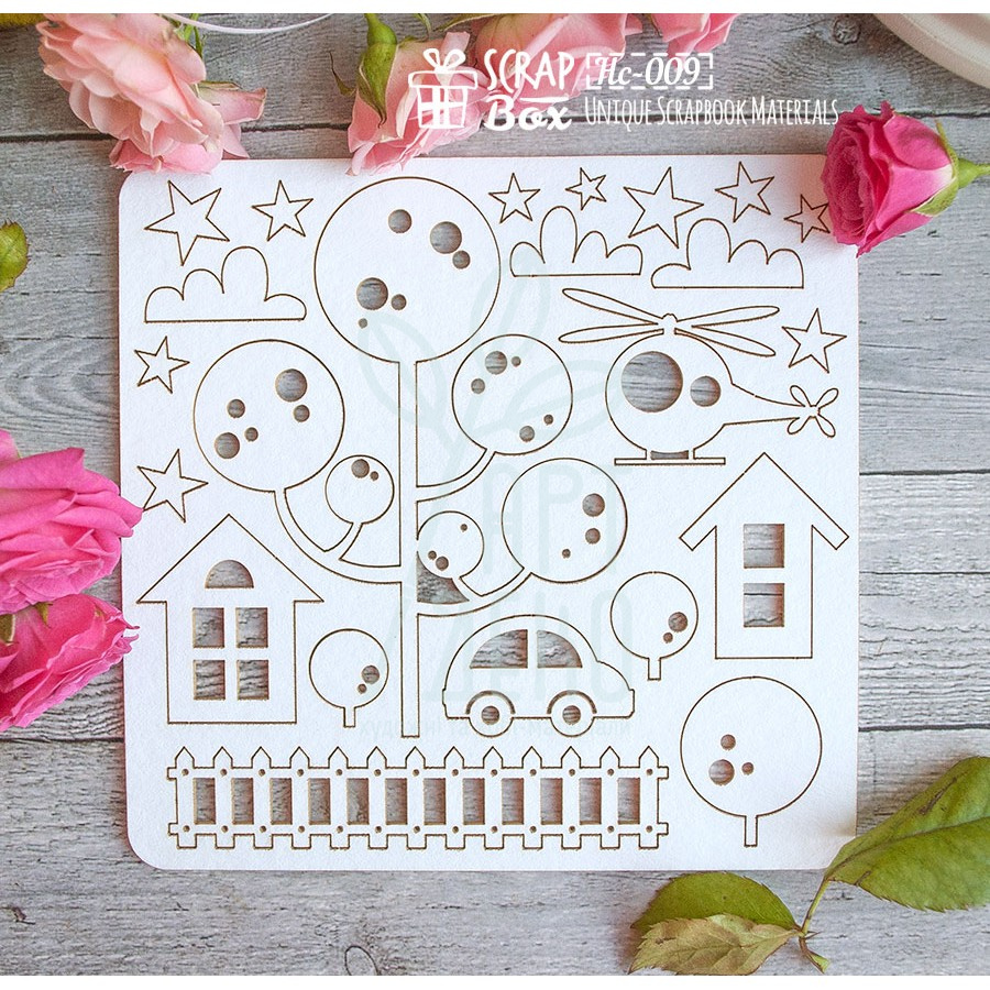 Набір чипбордів "Дитячий", Скрапбокс