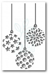 Ніж для скрапбукінгу Ornament Trio Cutout craft die, Poppystamps