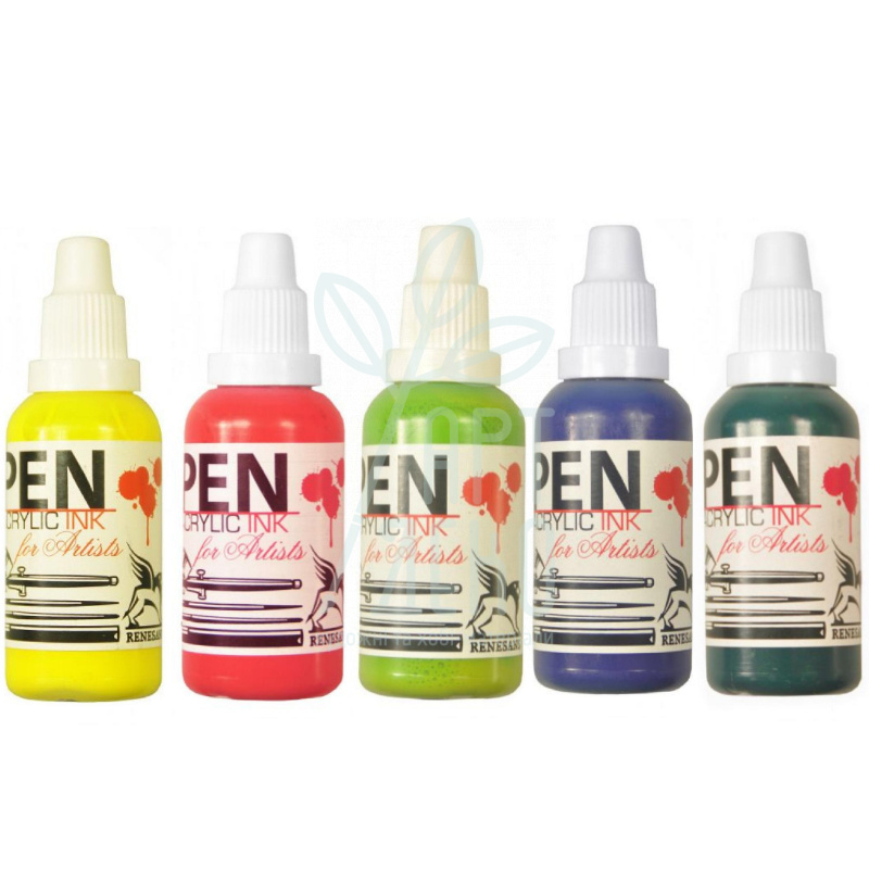 Туш акрилова для аерографа Acrylic Ink, 35 мл, Renesans
