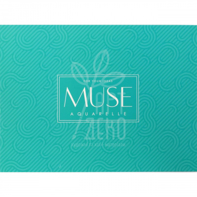 Блок для акварелі на склейці Aquarelle "MUSE", А5+ (240x178 мм), 300 г/м2, 15 л., Школярик