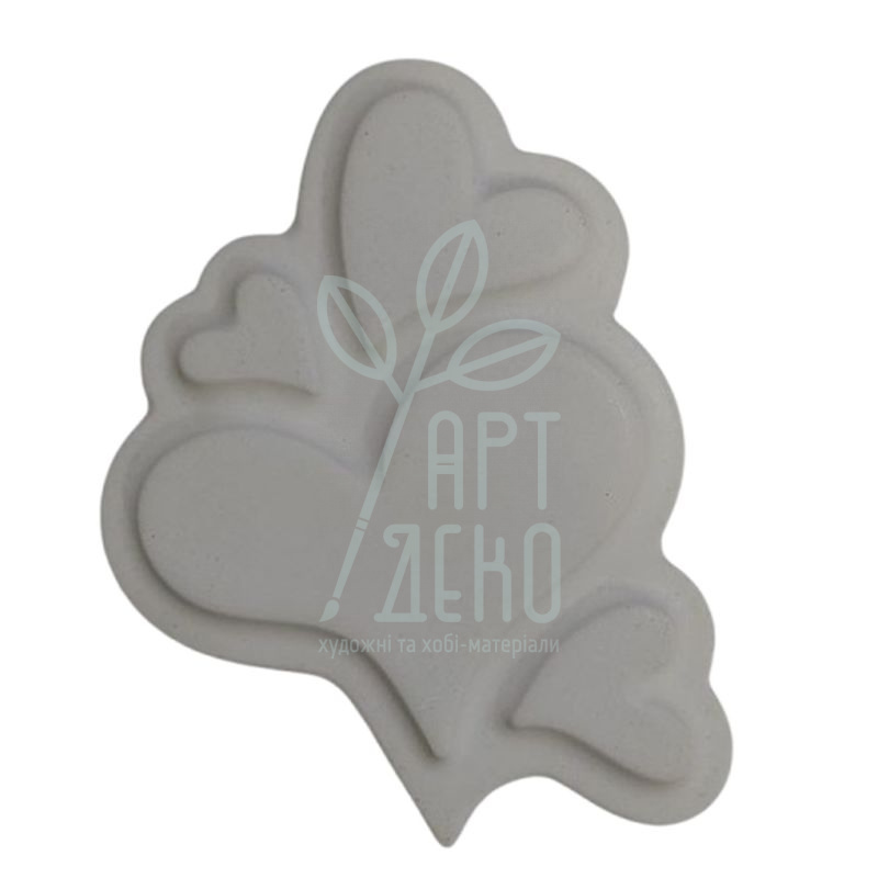 Гіпсова фігурка Бризки з сердець, 9х6,5 см, Україна