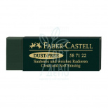 Гумка вінілова Dust Free, прямокутна, 22x11x63 мм, зелена, Faber-Castell