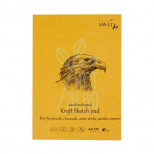 Блокнот-склейка для ескізів AUTHENTIC Kraft, А5 (14,8х21 см), 90 г/м2, 60 л., SMILTAINIS