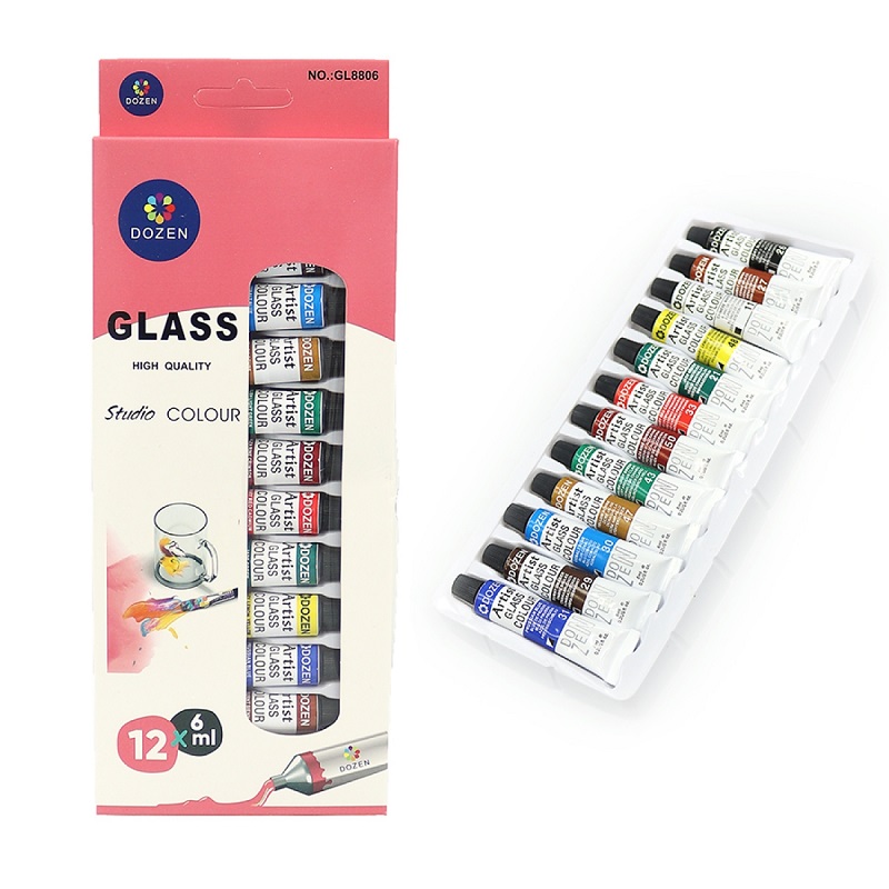 Набір фарб для скла Dozen, 12х6 мл, Josef Otten