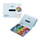 Набір гуашевих фарб Twin Cup, пластиковий пенал, блакитний, 112х12 мл, HIMI