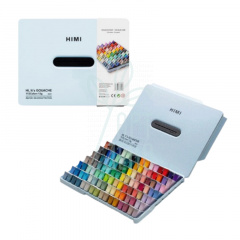 Набір гуашевих фарб Twin Cup, пластиковий пенал, блакитний, 112х12 мл, HIMI