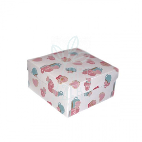 Коробка подарункова "Горнятка", 14х14х7 см, Україна