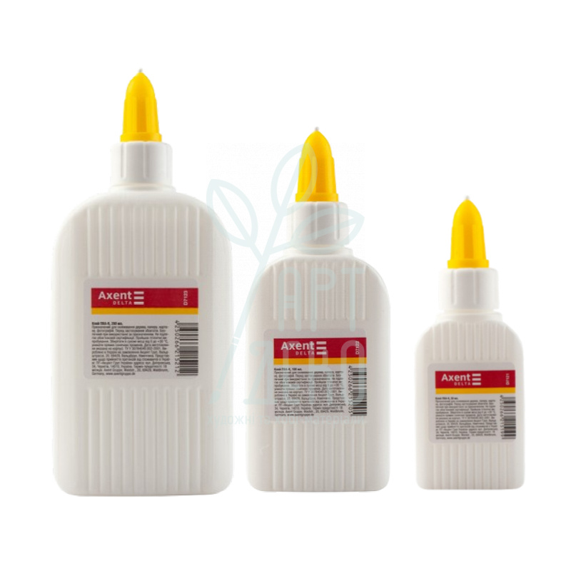 Клей PVA, з ковпачком-дозатором, Delta by Axent