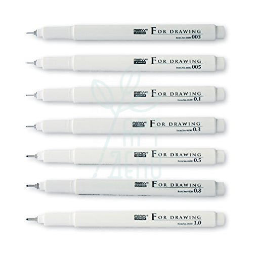 Мультилайнер 4600-S, чорний, Marvy