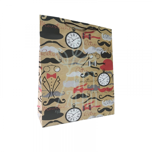 Пакет подарунковий "Джентельменський", 36,5х24х10 см, Україна