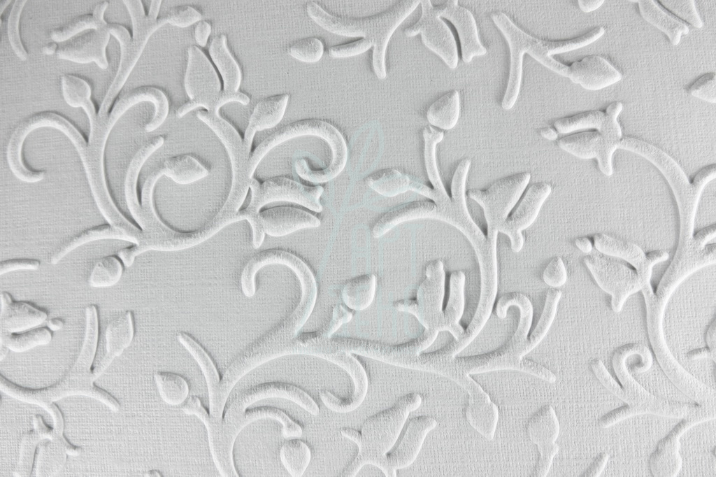 Папір текстурований, тиснений "Завитки 2", білий, 11х15 см, Україна