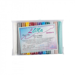 Набір полімерної глини Lema Glitters, 12 кольорів, Польща