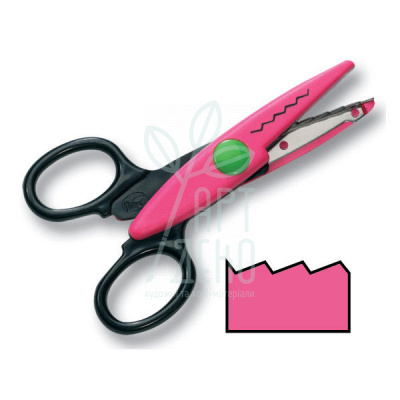 Ножицi фігурні Contour Scissors, Jagged-cut, short, Folia