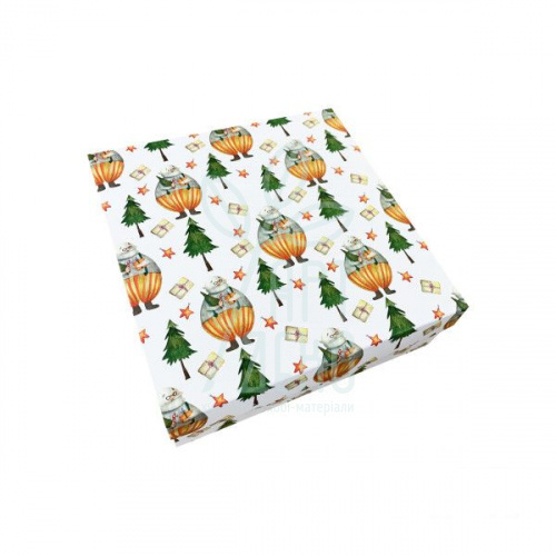 Коробка подарункова "Баварія. Пузатик", 18х18х6 cм, Україна 