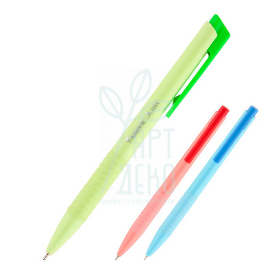 Ручка олійна автоматична Just, 0,7 мм, синя, Axent