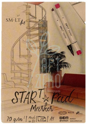 Склейка для маркерів STAR T, 70 г/м2, 20 л., SMILTAINIS