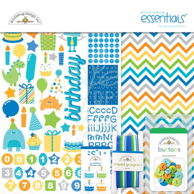 Набір для творчості Hip Hip hooray essentials kit, Doodlebug