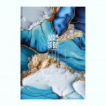 Зошит для записів, А4 (21х29,7 см), матова ламінація, кремовий блок, клітинка, 80 л, Школярик