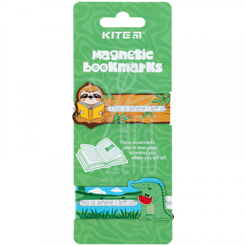 Набір магнітних закладок-індикаторів "Smart Animals", 2 шт, Kite