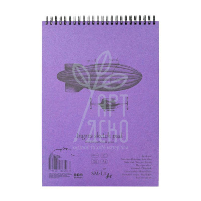 Альбом для ескізів AUTHENTIC Ingres, спіраль, А4 (21х29,7 см), 130 г/м2, 30 л., SMILTAINIS Альбом для ескізів AUTHENTIC Ingres, спіраль, А4 (21х29,7 см), 130 г/м2, 30 л., SMILTAINIS