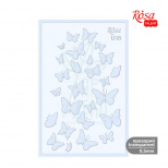 Трафарет багаторазовий універсальний, прозорий, №U15, серія "Метелики", 13х20 cм, ROSA Talent