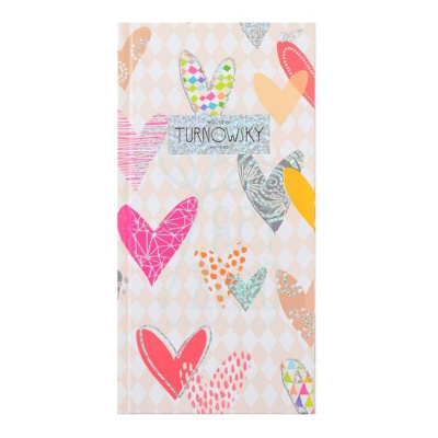 Блокнот Turnowsky. Pattern heart, 10х20 см, лінійка, 96 л., YES