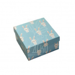 Коробка подарункова "Зайці", 14х14х7 см, Україна