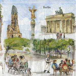 Серветка для декупажу "Берлін", 33х33 см, Німеччина