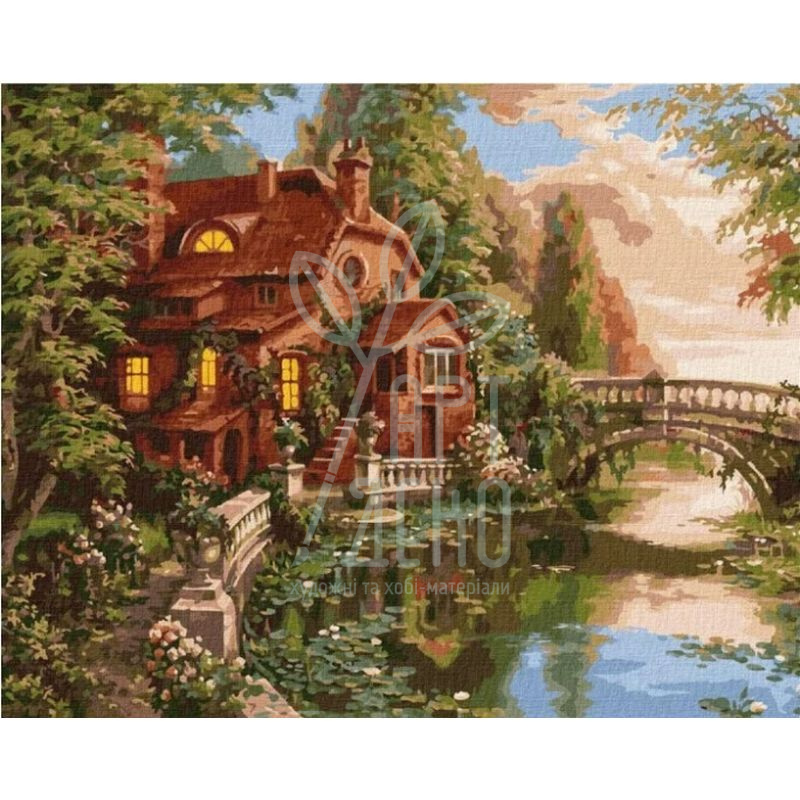 Набір для розпису за номерами "Будинок мрія", 40х50 см, Ідейка