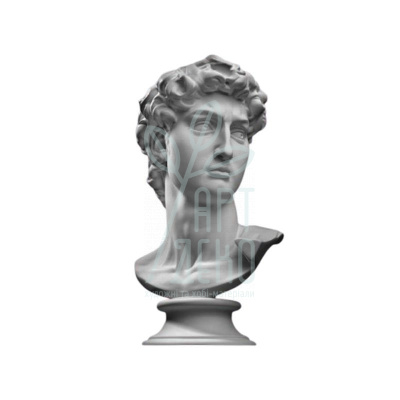 Гіпсова фігура "Погруддя Давида", 39х24х20 см, Україна