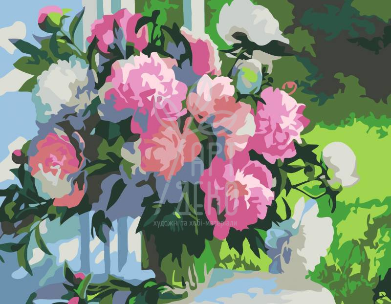 Набір для розпису за номерами "Тендітний букет", 35х45 см, ROSA START