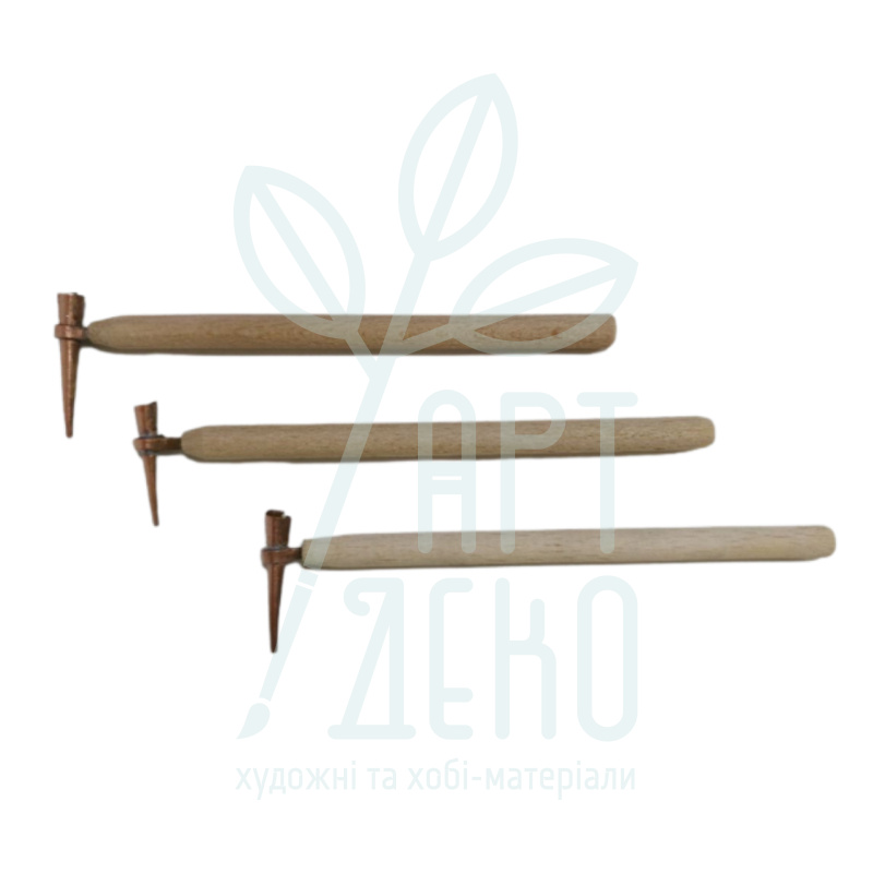 Писачок мідний, тонкий, довгий, дерев'яна ручка, Україна