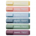 Маркер Highlighter Morandi, асорті, клиноподібний, 1-5 мм, Axent