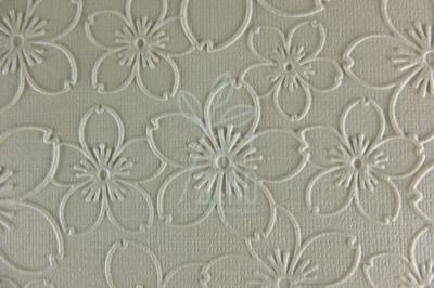 Папір текстурований, тиснений "Квіти 1", бежевий, 11х15 см, Україна