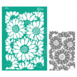 Трафарет багаторазовий самоклеючий, фоновий, №073, А4 (21х29,7 см), ROSA Talent