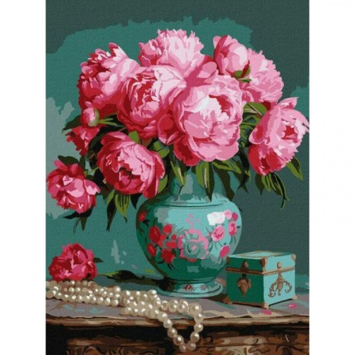 Набір для розпису за номерами "Мелодія квітів", 30х40 см, Ідейка