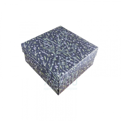 Коробка подарункова "Лаванда", 20х20х10 см, Україна
