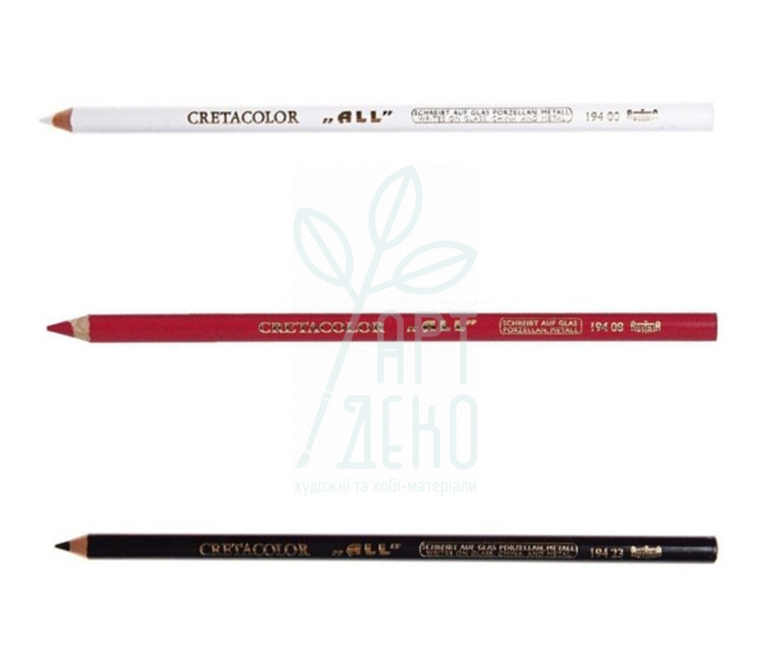 Олівець маркувальний для скла, фарфору та металу ALL, Cretacolor