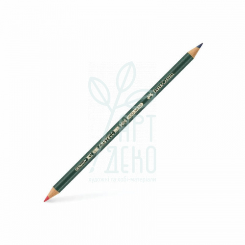 Олівець графітний Document, двосторонній, червоний/синій, Faber-Castell