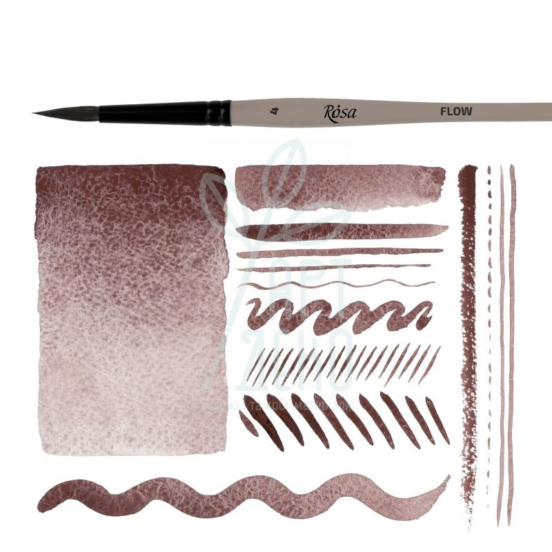 Пензель Білка кругла мікс Flow 138, к.р., ROSA