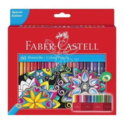 Набір олівців кольорових, 60 шт, Faber-Castell