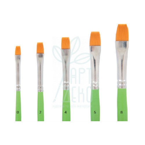 Пензель Синтетика плоска KIDS, ZiBi