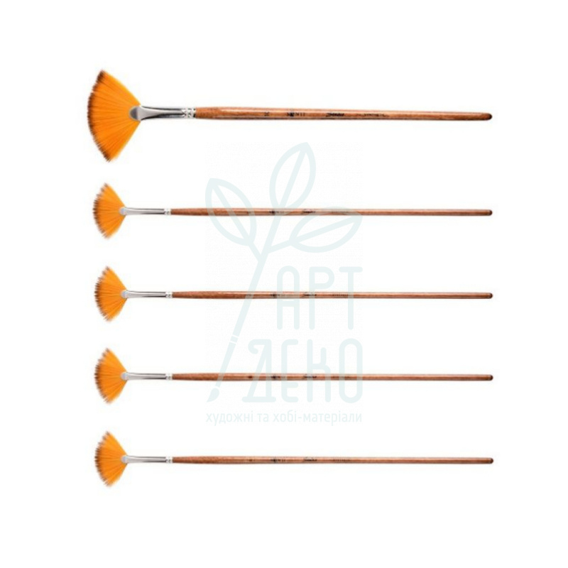 Пензель Синтетика віялова Studio, к.р., Santi