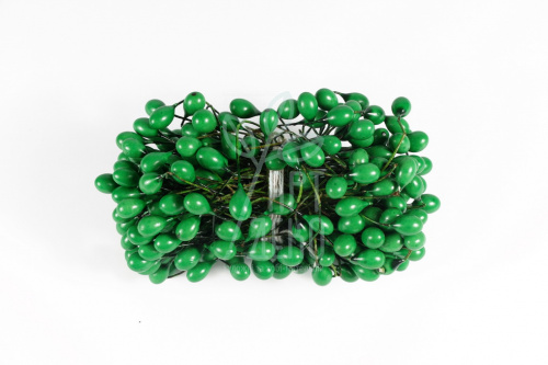 Набір тичинок двосторонніх для квітів, на дротику, зелені