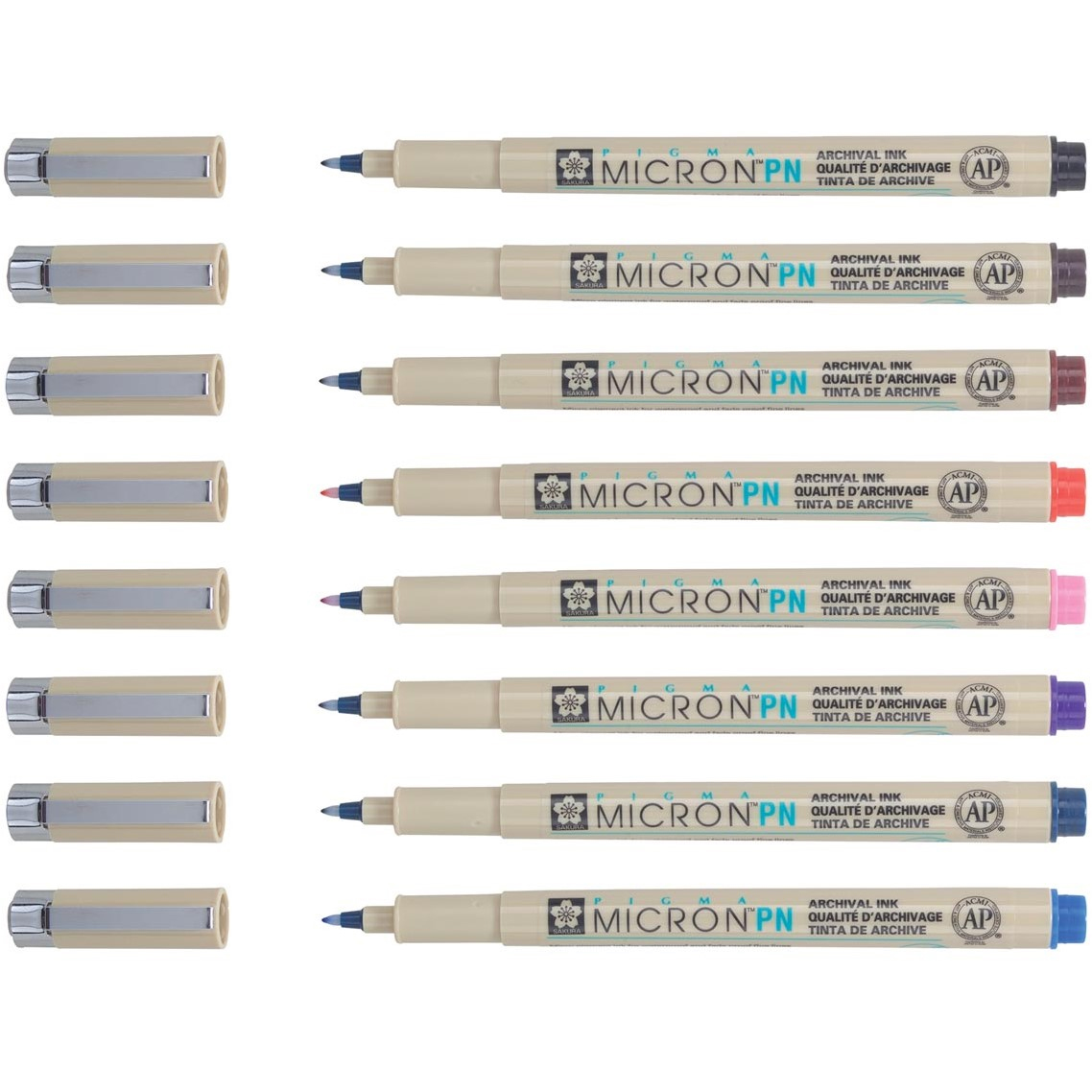 Набір лайнерів-ручок Pigma Micron PN, 8 шт, Sakura