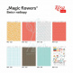 Папір дизайнерський, односторонній глянцевий "Magic flowers", А4, 250 г/м2, 8 л., ROSA Talent