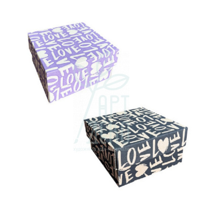 Коробка декоративна "Love", 14,5х14х7,2 см, Україна