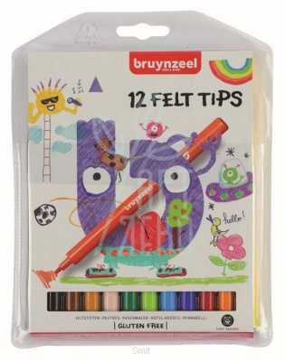 Набір фломастерів, 12 шт, Bruynzeel