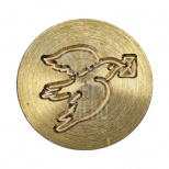 Печатка для сургуча "Поштовий голуб", Ø 3 см, Китай